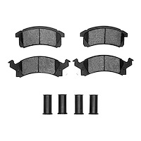Ceramic Brake Pads & Hardware Kit, 1990-2005 GM, Position: Front