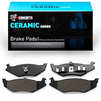 Ceramic Brake Pads, 1989-2010 Mopar, Position: Rear