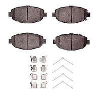 Ceramic Brake Pads & Hardware Kit, 1992-2000 Lexus/Toyota/Scion, Position: Front