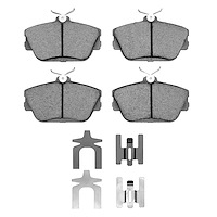Ceramic Brake Pads & Hardware Kit, 1993-2007 Ford/Lincoln/Mercury/Mazda, Position: Front