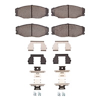 Ceramic Brake Pads & Hardware Kit, 1993-1998 Lexus/Toyota/Scion, Position: Front