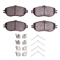 Ceramic Brake Pads & Hardware Kit, 1993-1994 Lexus/Toyota/Scion, Position: Front