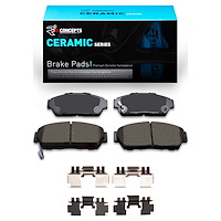 Ceramic Brake Pads & Hardware Kit, 1993-2001 Acura/Honda, Position: Front
