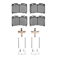 Ceramic Brake Pads & Hardware Kit, 1993-1998 Lexus/Toyota/Scion, Position: Front