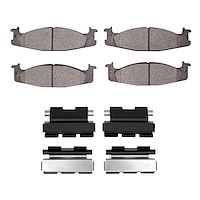 Ceramic Brake Pads & Hardware Kit, 1994-2003 Ford/Lincoln/Mercury/Mazda, Position: Front