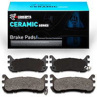 Ceramic Brake Pads, 1994-2003 Ford/Lincoln/Mercury/Mazda, Position: Rear