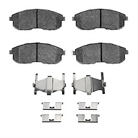 Ceramic Brake Pads & Hardware Kit, 1989-2006 Infiniti/Nissan, Position: Front
