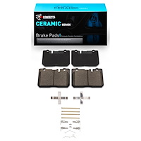 Ceramic Brake Pads & Hardware Kit, 1995-2000 Lexus/Toyota/Scion, Position: Front