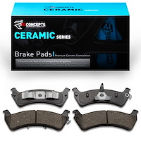 Ceramic Brake Pads, 1995-2002 Ford/Lincoln/Mercury/Mazda, Position: Rear