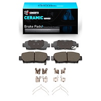 Ceramic Brake Pads & Hardware Kit, 1995-1999 Lexus/Toyota/Scion, Position: Rear