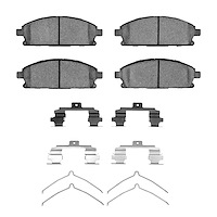 Ceramic Brake Pads & Hardware Kit, 2002-2017 Fits Multiple Makes/Models, Position: Front