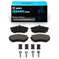 Ceramic Brake Pads & Hardware Kit, 1984-2002 Audi/Porsche/Volkswagen, Position: Front