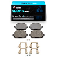 Ceramic Brake Pads & Hardware Kit, 1997-2004 Lexus/Toyota/Scion, Position: Front
