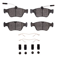 Ceramic Brake Pads & Hardware Kit, 1996-2004 Mercedes-Benz, Position: Front