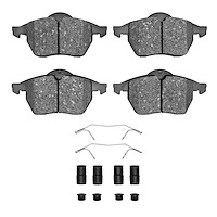 Ceramic Brake Pads & Hardware Kit, 1996-1999 Audi/Porsche/Volkswagen, Position: Front