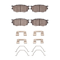 Ceramic Brake Pads & Hardware Kit, 1998-2003 Ford/Lincoln/Mercury/Mazda, Position: Front
