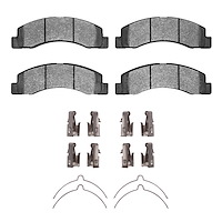 Ceramic Brake Pads & Hardware Kit, 1999-2005 Ford/Lincoln/Mercury/Mazda, Position: Front