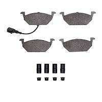 Ceramic Brake Pads & Hardware Kit, 1999-2010 Audi/Porsche/Volkswagen, Position: Front