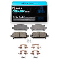 Ceramic Brake Pads & Hardware Kit, 1998-2006 Subaru, Position: Rear