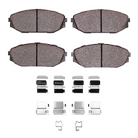 Ceramic Brake Pads & Hardware Kit, 1999-2004 Acura/Honda, Position: Front