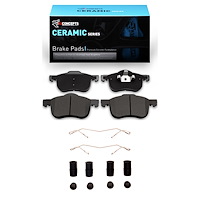 Ceramic Brake Pads & Hardware Kit, 1999-2009 Volvo, Position: Front