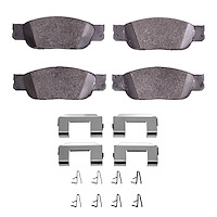 Ceramic Brake Pads & Hardware Kit, 2000-2006 Fits Multiple Makes/Models, Position: Front