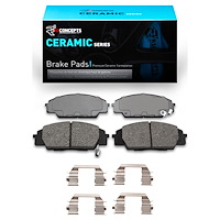Ceramic Brake Pads & Hardware Kit, 2000-2011 Acura/Honda, Position: Front