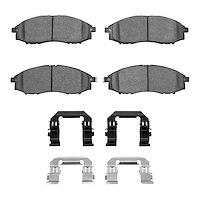 Ceramic Brake Pads & Hardware Kit, 2000-2004 Infiniti/Nissan, Position: Front