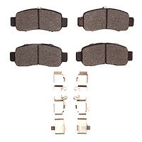 Ceramic Brake Pads & Hardware Kit, 2000-2006 Acura/Honda, Position: Front