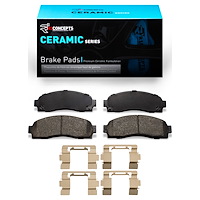 Ceramic Brake Pads & Hardware Kit, 2002-2012 Fits Multiple Makes/Models, Position: Front