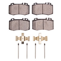 Ceramic Brake Pads & Hardware Kit, 1993-2011 Mercedes-Benz, Position: Front