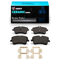 Ceramic Brake Pads & Hardware Kit, 2001-2015 Mercedes-Benz, Position: Front