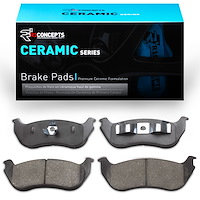 Ceramic Brake Pads, 2002-2005 Ford/Lincoln/Mercury/Mazda, Position: Rear