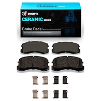 Ceramic Brake Pads & Hardware Kit, 2002-2007 Mitsubishi, Position: Front