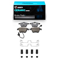 Ceramic Brake Pads & Hardware Kit, 2001-2005 Audi/Porsche/Volkswagen, Position: Front