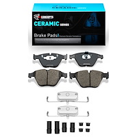 Ceramic Brake Pads & Hardware Kit, 2002-2013 BMW, Position: Front