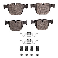 Ceramic Brake Pads & Hardware Kit, 2007-2019 BMW, Position: Rear