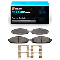 Ceramic Brake Pads & Hardware Kit, 2003-2011 Ford/Lincoln/Mercury/Mazda, Position: Front