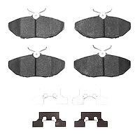 Ceramic Brake Pads & Hardware Kit, 2003-2005 Jaguar, Position: Rear
