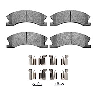 Ceramic Brake Pads & Hardware Kit, 1999-2004 Mopar, Position: Front