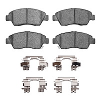 Ceramic Brake Pads & Hardware Kit, 1993-1997 Acura/Honda, Position: Front