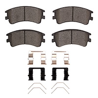 Ceramic Brake Pads & Hardware Kit, 2003-2005 Ford/Lincoln/Mercury/Mazda, Position: Front