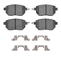 Ceramic Brake Pads & Hardware Kit, 2003-2011 Infiniti/Nissan, Position: Front