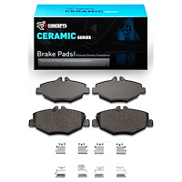 Ceramic Brake Pads & Hardware Kit, 2003-2009 Mercedes-Benz, Position: Front