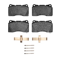 Ceramic Brake Pads & Hardware Kit, 2004-2008 Acura/Honda, Position: Front