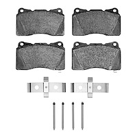 Ceramic Brake Pads & Hardware Kit, 2004-2021 Fits Multiple Makes/Models, Position: Front