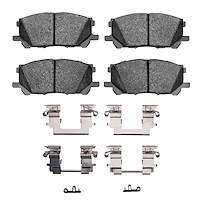 Ceramic Brake Pads & Hardware Kit, 2004-2009 Lexus/Toyota/Scion, Position: Front