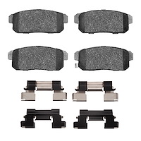 Ceramic Brake Pads & Hardware Kit, 2004-2011 Ford/Lincoln/Mercury/Mazda, Position: Rear