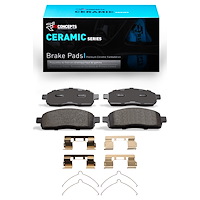 Ceramic Brake Pads & Hardware Kit, 2004-2009 Ford/Lincoln/Mercury/Mazda, Position: Front
