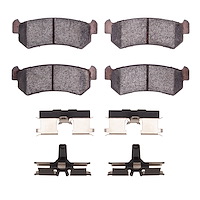 Ceramic Brake Pads & Hardware Kit, 2004-2007 Fits Multiple Makes/Models, Position: Rear